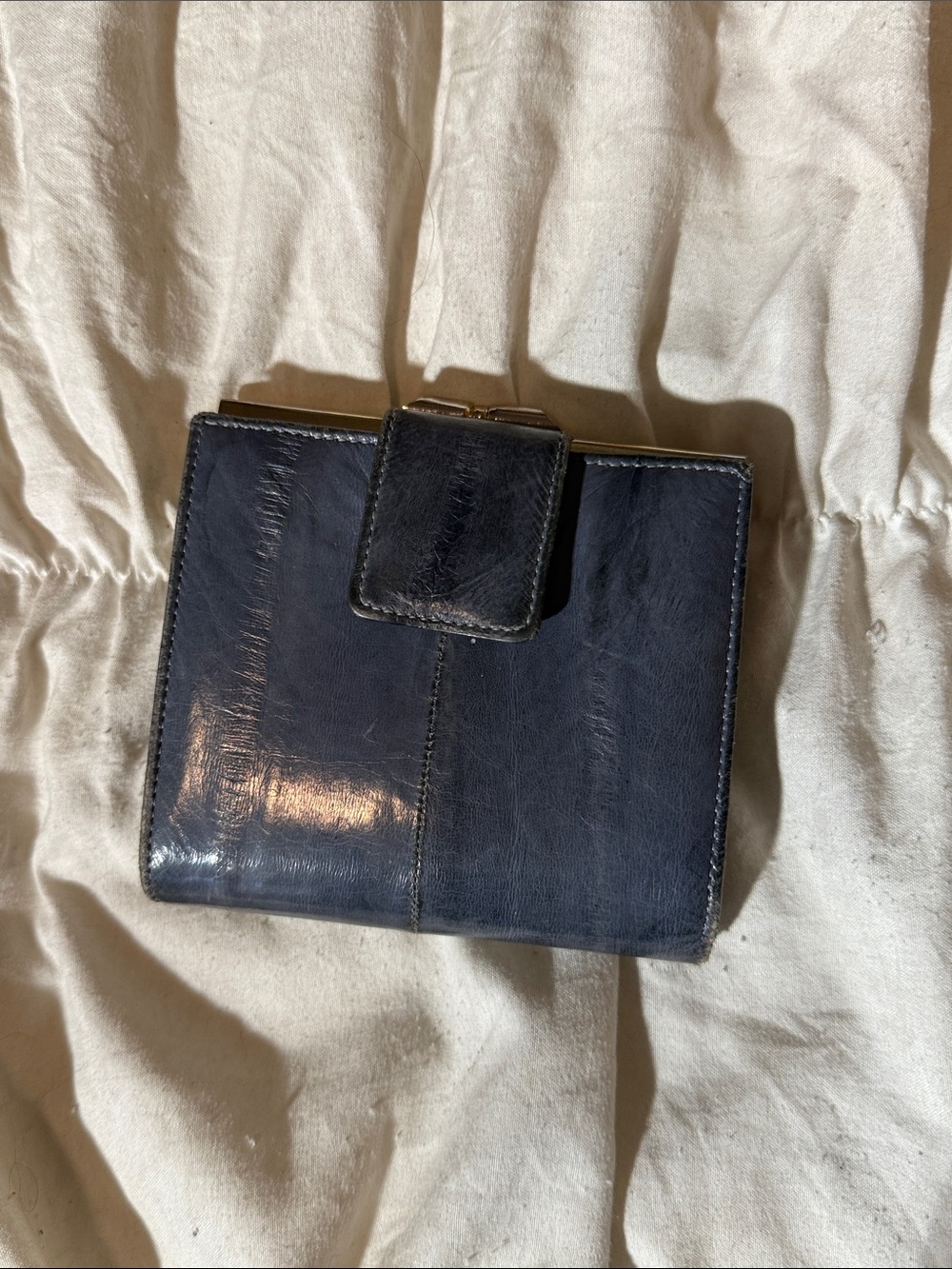 Navy Leather Wallet